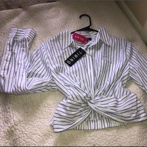 Stripped cropped top